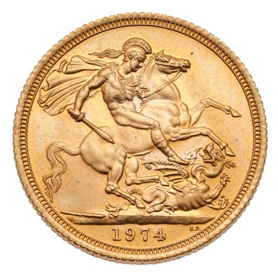 Lot 189 - Elizabeth II, Sovereign 1974, (Marsh 307,...
