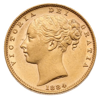 Lot 66 - Victoria, Sovereign 1884M, Melbourne Mint,...