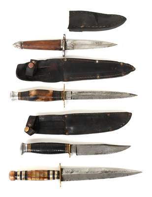 Lot 324 - Four Various Hunting Knives, one by William...