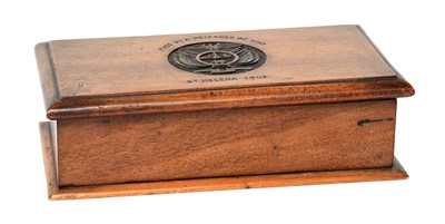 Lot 206 - A Boer War St Helena Prisoner of War Walnut...