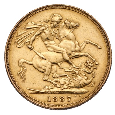 Lot 79 - Victoria, Sovereign 1887, (Marsh 125D, S.3866),...