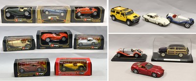 Lot 3401 - Burago 1:20 Scale A Collection Of Eight Boxed Models