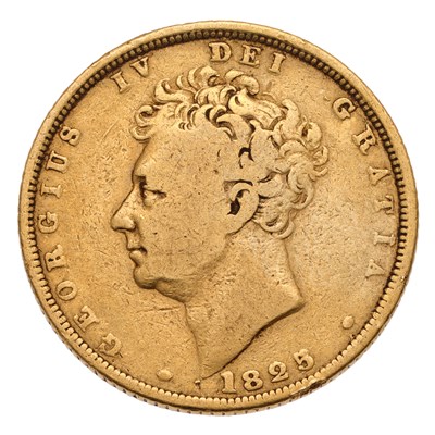 Lot 12 - George IV, Sovereign 1825, obv. bare head, rev....