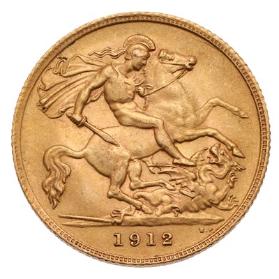 Lot 164 - George V, Half Sovereign 1912, (Marsh 527,...