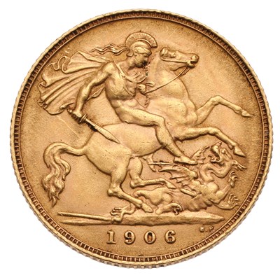 Lot 133 - Edward VII, Half Sovereign 1906, (Marsh 509, S....