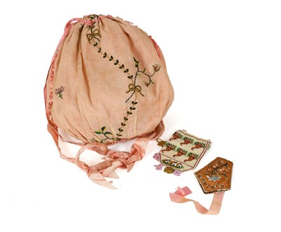 Lot 2043 - Late 19th Century Pink Silk Sewing or...