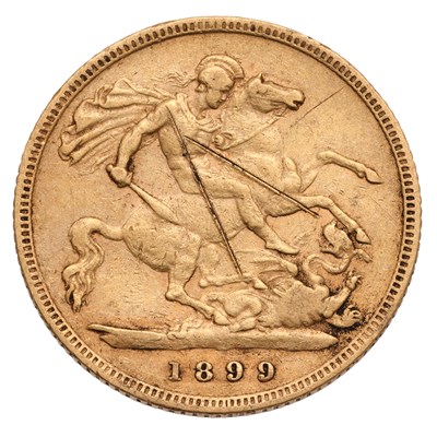 Lot 116 - Victoria, Half Sovereign 1899, (Marsh 494,...