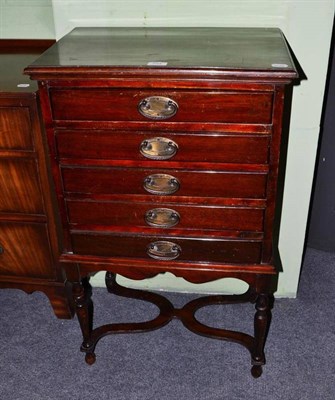 Lot 294 - Mahogany music cabinet