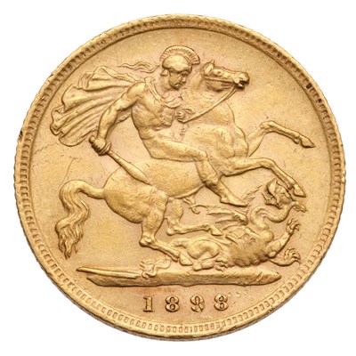 Lot 111 - Victoria, Half Sovereign 1898, (Marsh 493,...