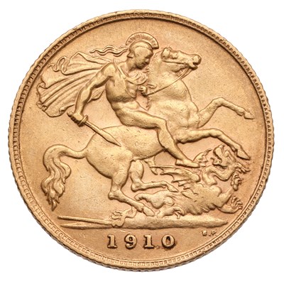Lot 149 - Edward VII, Half Sovereign 1910, (Marsh 513, S....