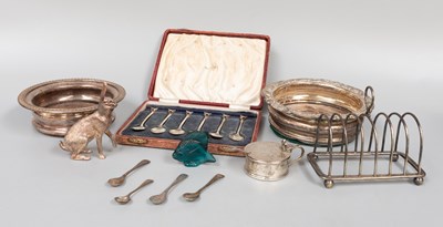 Lot 190 - A Collection of Assorted Silver and Silver...