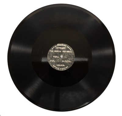 Lot 99 - Emidisc Titled 'Copyright Tor Mercia Juv. Hdle. 26/9/70'