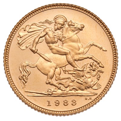 Lot 196 - Elizabeth II, Proof Half Sovereign 1983,...