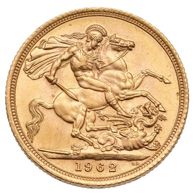 Lot 186 - Elizabeth II, Sovereign 1962, (Marsh 300,...