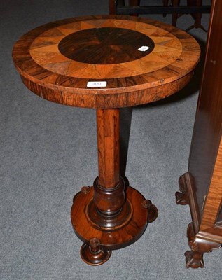 Lot 300 - Early Victorian rosewood pedestal circular table