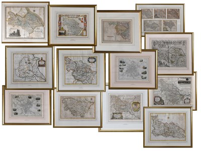 Lot 2083 - Yorkshire. Seventeen engraved maps of...