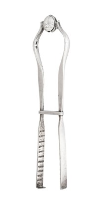 Lot A Pair of George III Silver Asparagus-Tongs