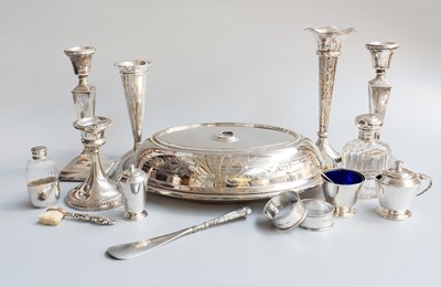 Lot 138 - A Collection of Assorted Silver and Silver...