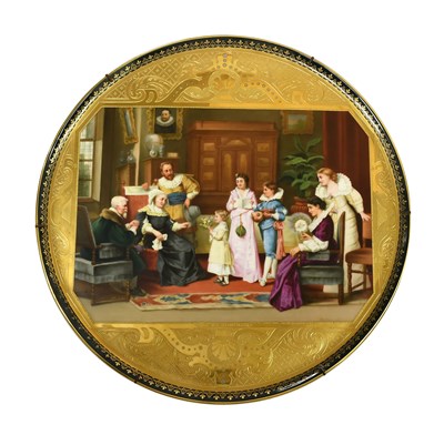 Lot 228 - A "Vienna" Porcelain Plaque, painted by Franz...