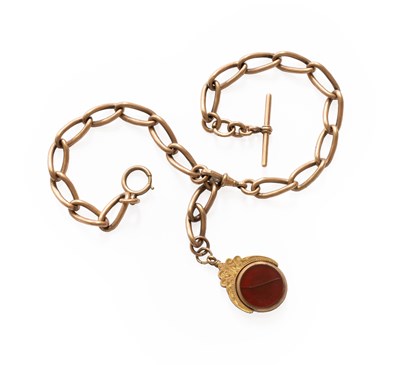 Lot 197 - A Watch Chain, each link stamped ‘9’ and...