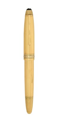 Lot A Montblanc Meisterstück Silver-Gilt Fountain-Pen
