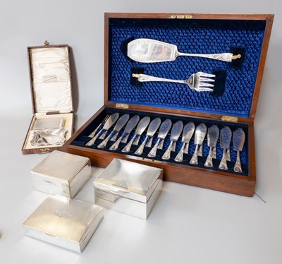 Lot 150 - A Collection of Assorted Silver and Silver...