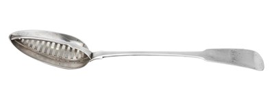 Lot A George IV Irish Silver Divided Serving-Spoon