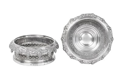 Lot A Pair of George IV Silver Wine-Coasters