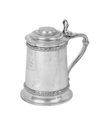 Lot A Victorian Silver Tankard