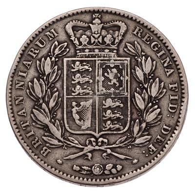 Lot 50 - Victoria, Crown 1847, cinquefoil stops, (Bull...