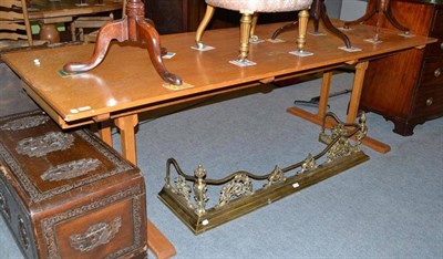 Lot 321 - Large oak refectory table