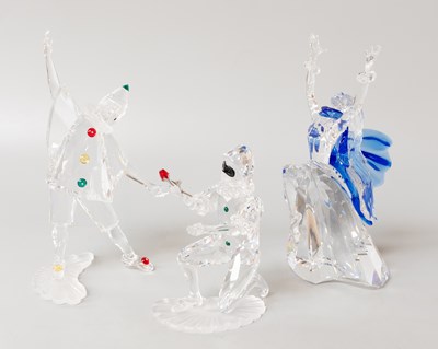 Lot 105 - Three Swarovski Crystal Figures, including:...