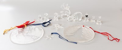Lot 106 - Assorted Christmas-themed Swarovski Crystal...