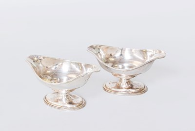 Lot 97 - A Pair of George III Silver Salt-Cellars,...