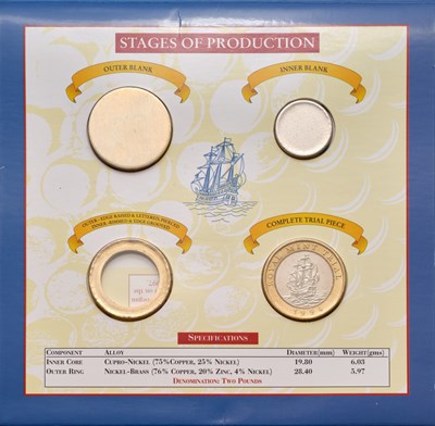 Lot 395 - 'Royal Mint Trial' Two Pounds, 4-Piece Set...