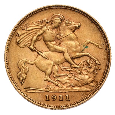 Lot 227 - George V, Half Sovereign, 1911; very fine