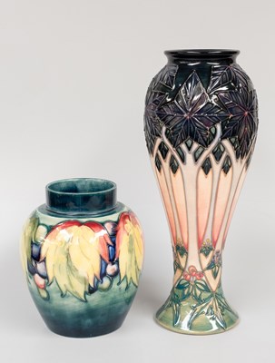 Lot 2 - A Modern Moorcroft Pottery Vase, in the Cluny...