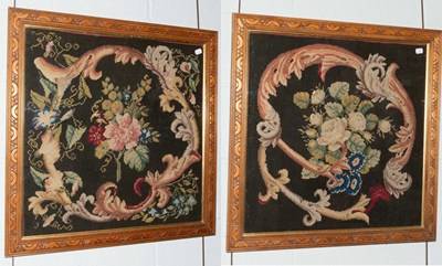 Lot 1256 - A Pair of Oak Framed Mid-19th Century...