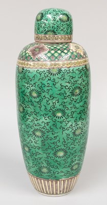 Lot 38 - A Chinese Porcelain Vase and Cover, 19th...
