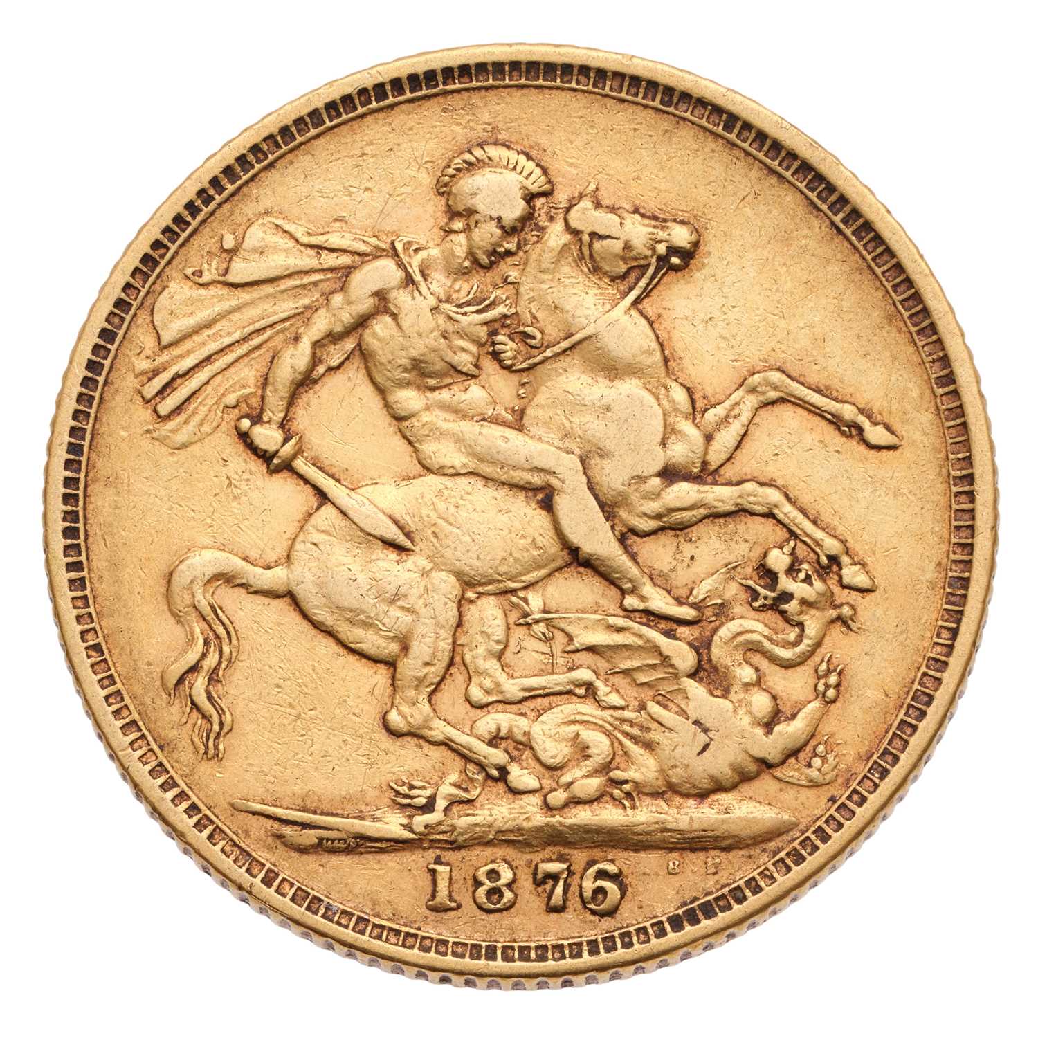 Lot 141 - Victoria, Sovereign 1876M, Melbourne Mint, St....