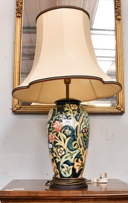 Lot 151 - A Modern Moorcroft Pottery Table lamp and...