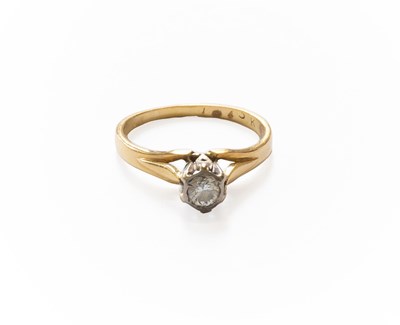 Lot 190 - A Diamond Solitaire Ring, the round brilliant...