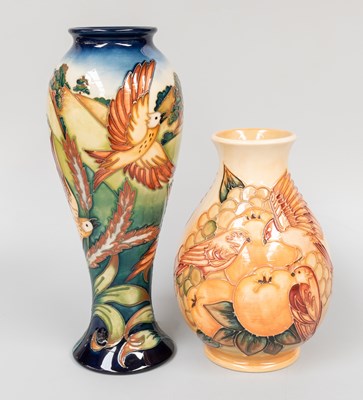 Lot 38 - A Modern Moorcroft Pottery Vase "Lark...