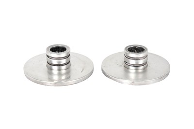 Lot A Pair of Danish Silver Candlesticks