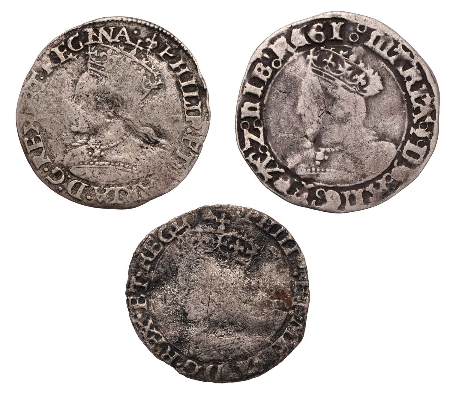 Lot 18 - Mary, Groat, mm. pomegranate, crowned bust of...
