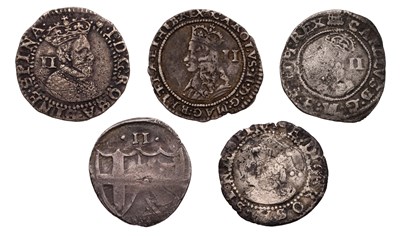 Lot 23 - Small Assortment of Hammered Twopences, 5...