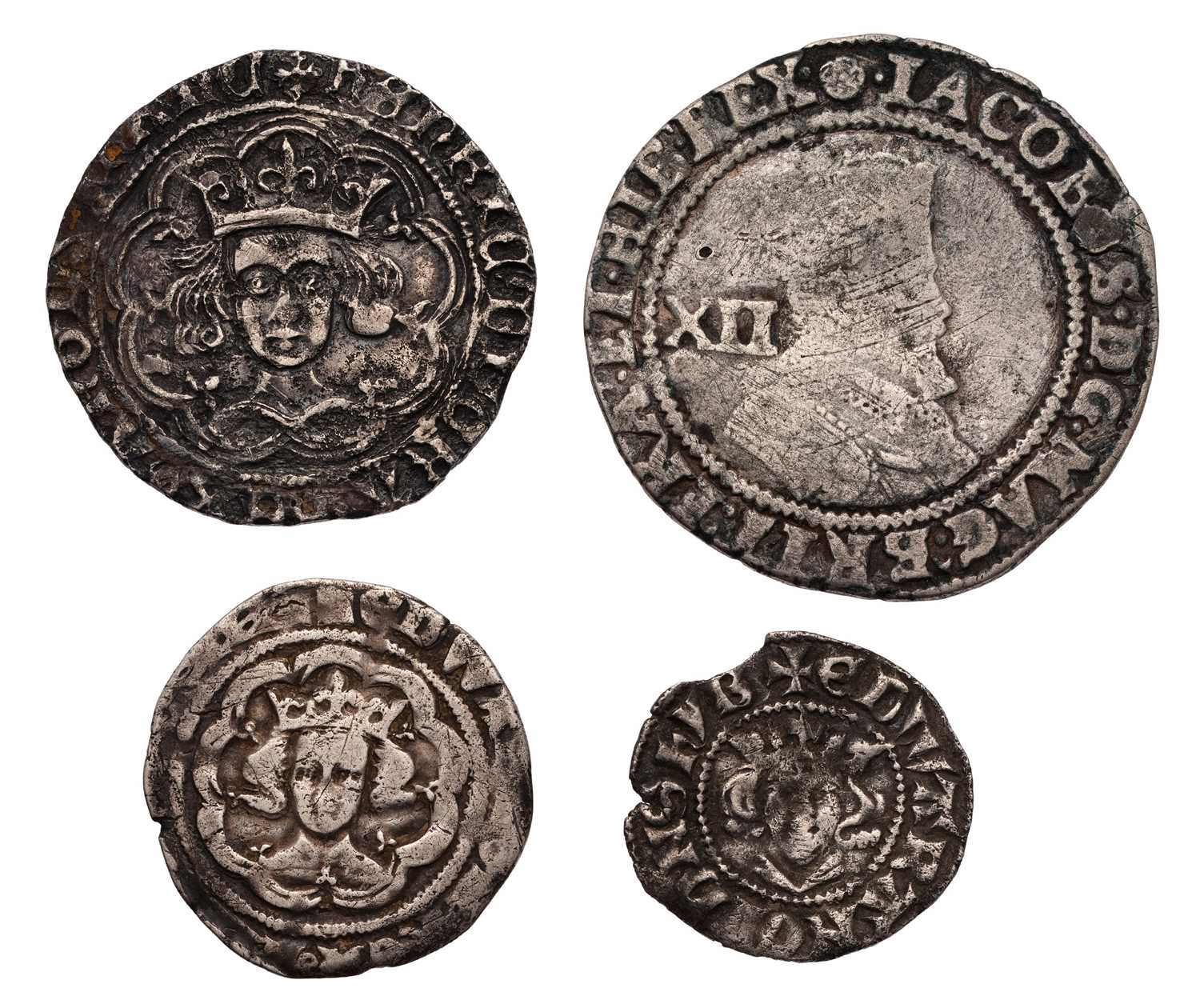 Lot 16 - Henry VI, Groat, pinecone-mascle issue 1431-33,...