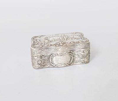 Lot 133 - A German Silver Box, Marked With Pseudomarks...