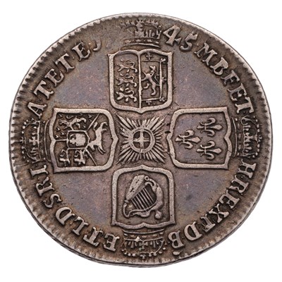 Lot 34 - George II, Shilling 1745, LIMA below bust,...