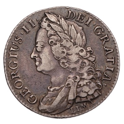 Lot 34 - George II, Shilling 1745, LIMA below bust,...